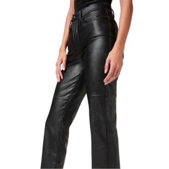 Vintage Black Leather Pants - Picture 2 of 6